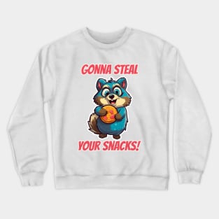 Racoon Meme Crewneck Sweatshirt